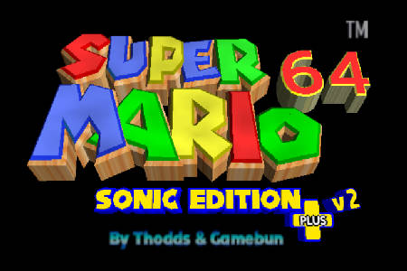 Mario 64 Sonic Edition Plus